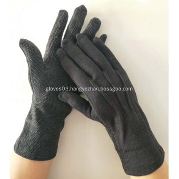 Sure Grip Black Cotton Gloves Anti Slip Gloves